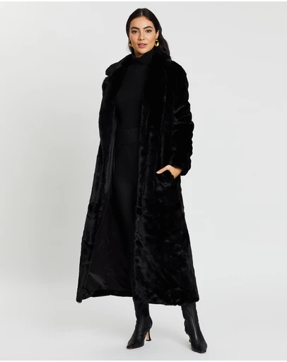 Unreal Fur - Black Bird Coat