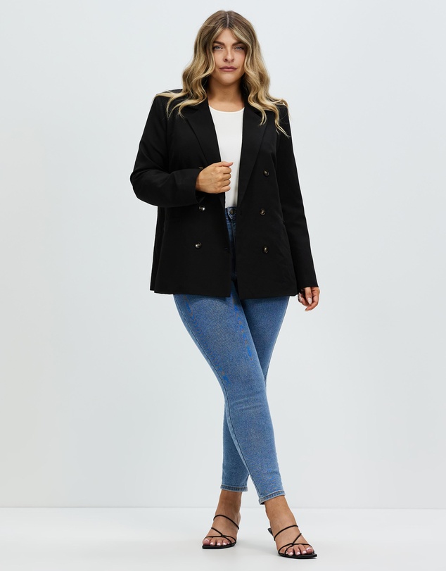 Atmos&Here Curvy - New Jersey Boyfriend Blazer