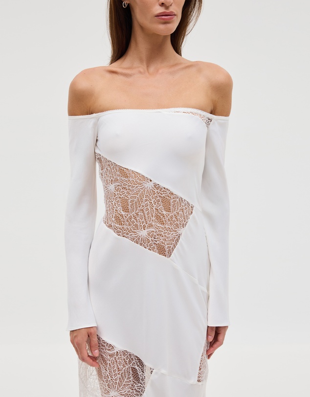 Third Form - Inhale Panel Off Shoulder Dress