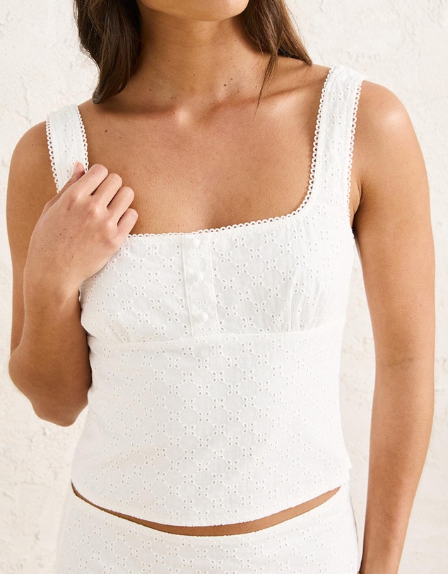 Rhythm - Lia Broderie Top