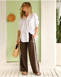 Ceres Life - Gigi Wide Leg Terry Trackpant