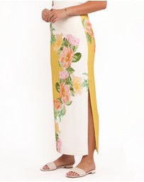 Petal & Pup - Peta Maxi Skirt - Yellow Poppy