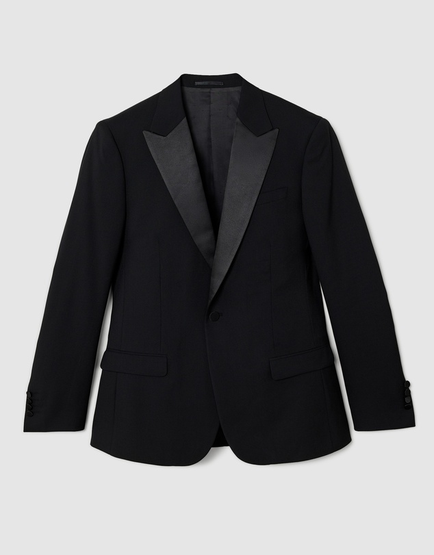 Politix - Slim Fit Premium Wool Silk Tuxedo Jacket