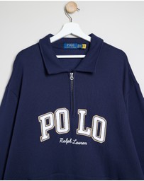 Polo Ralph Lauren - Big & Tall Logo Fleece Quarter-Zip Sweatshirt