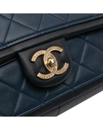 Pre-Loved by Azura Reborn - Pre-Loved Medium Bicolor Calfskin Graphic Flap