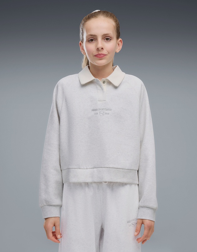 Puma - Class Relaxed Cropped Fleece Sweatshirt - Girls