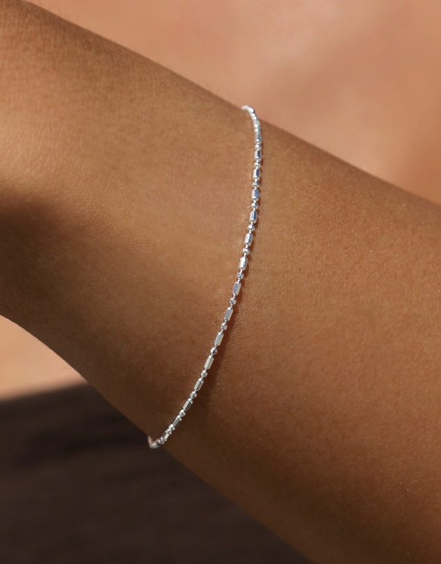 SAINT VALENTINE - Dash Dot Chain Bracelet - Silver