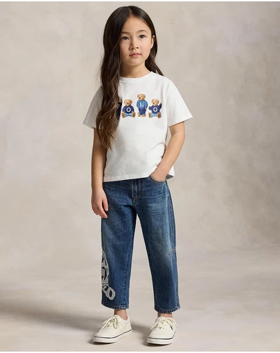 Polo Ralph Lauren - Polo Bear Logo Cotton Jersey T-Shirt - Babies-Kids