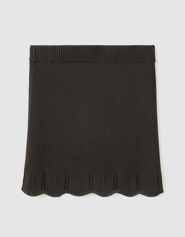 M.N.G - Scalloped Hem Crochet Skirt