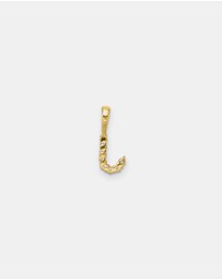 Zoe Olivia - 9K Gold Lab Grown Diamond Initial J Pendant