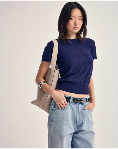 Oxford - Grace Short Sleeve Merino Knit