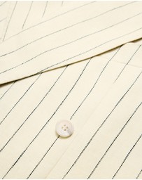 Calibre - Striped Double-Breasted Suit Jacket Bone