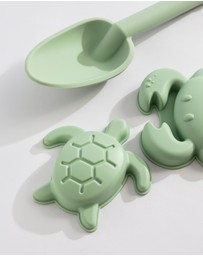 Playground - Silicone 8pc Bucket & Spade Set - Light Sage