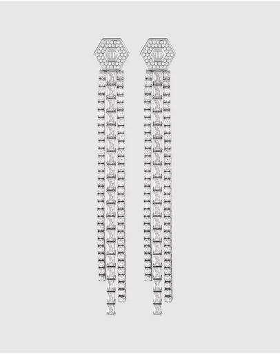 Philipp Plein - Philipp Plein Tennis Royal Silver-Tone Drop Bracelet