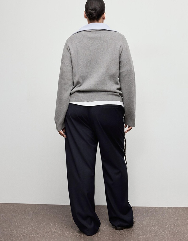 M.N.G - Contrast Stripe Straight Trousers