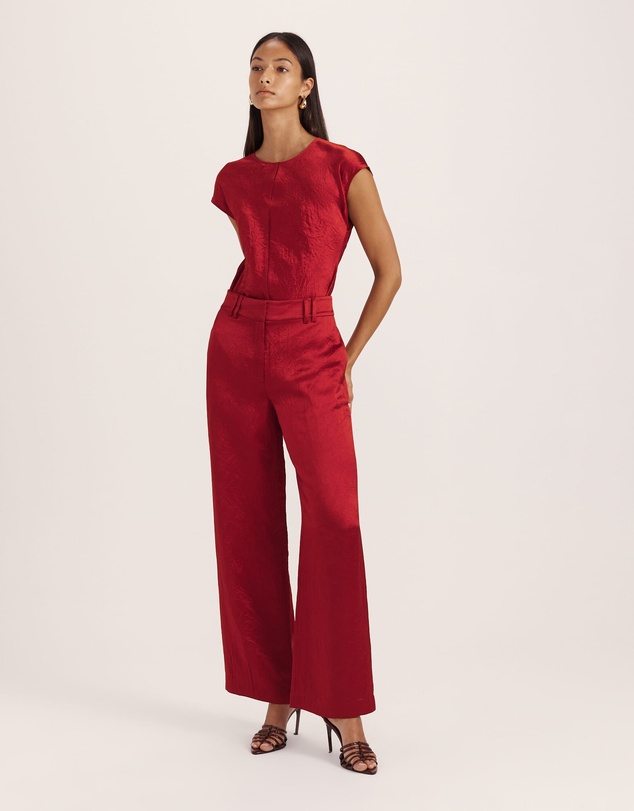 SABA - Ivana Wide Leg Crinkle Pant