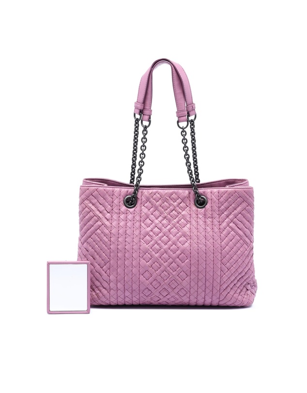 Pre-Loved by Azura Reborn - Pre-Loved Medium Nappa Intrecciato Boutis Double Chain Tote