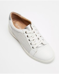 Mia Vita - Belinda Lace-Up Casual Sneaker - White Laser