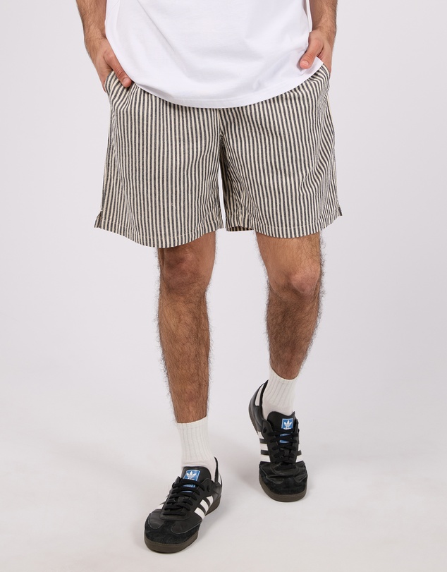 Silent Theory - Stripe Linen Shorts