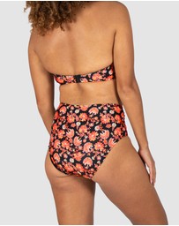 Baku Swimwear - Flamenco Gathered High Waist Bikini Bottom