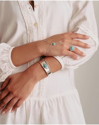 THOMAS SABO - THOMAS SABO Elyndra Bangle with Turquoise Stone