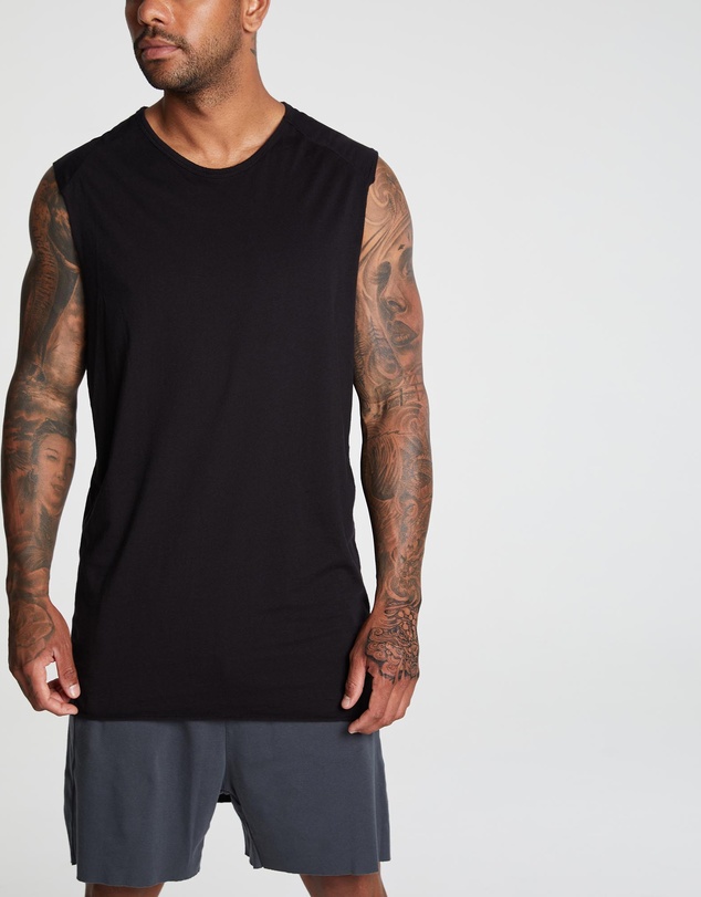 Surrounded By Ghosts - The Galena Rib Knit Tail Muscle T-Shirt