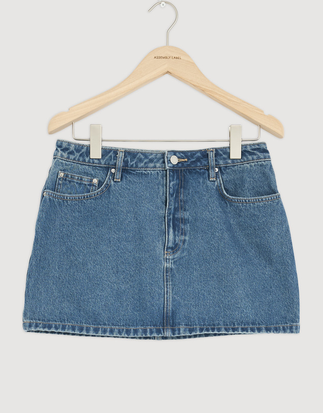Revibe - Repaired Assembly Label Womens Callista Denim Mini Skirt - AU 10