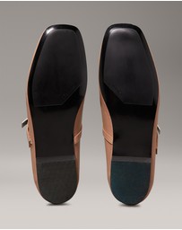 Calvin Klein - Leather Mary Jane Ballerinas