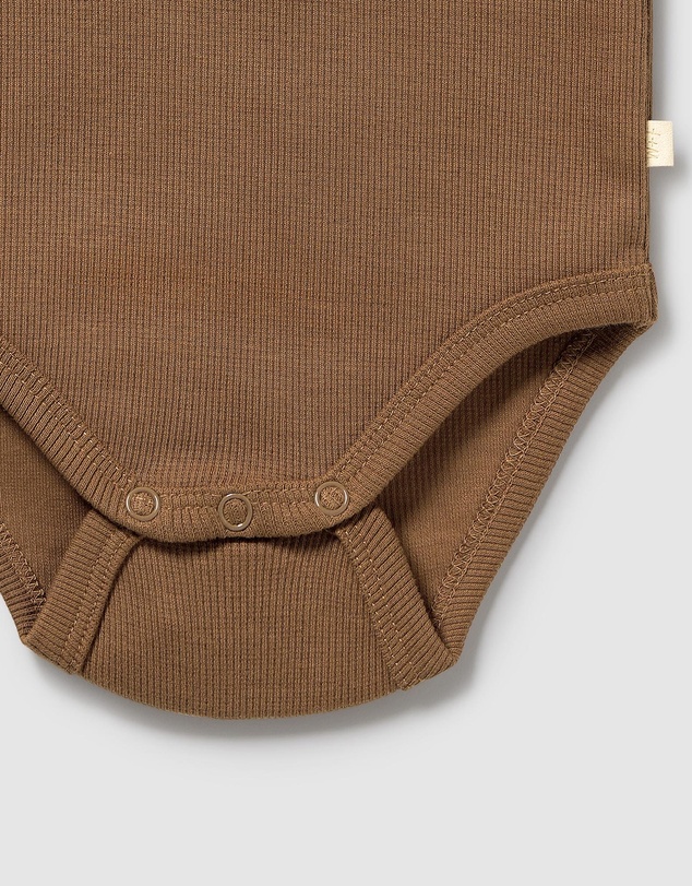 Wilson & Frenchy - Organic Rib Long Sleeved Bodysuit - Babies