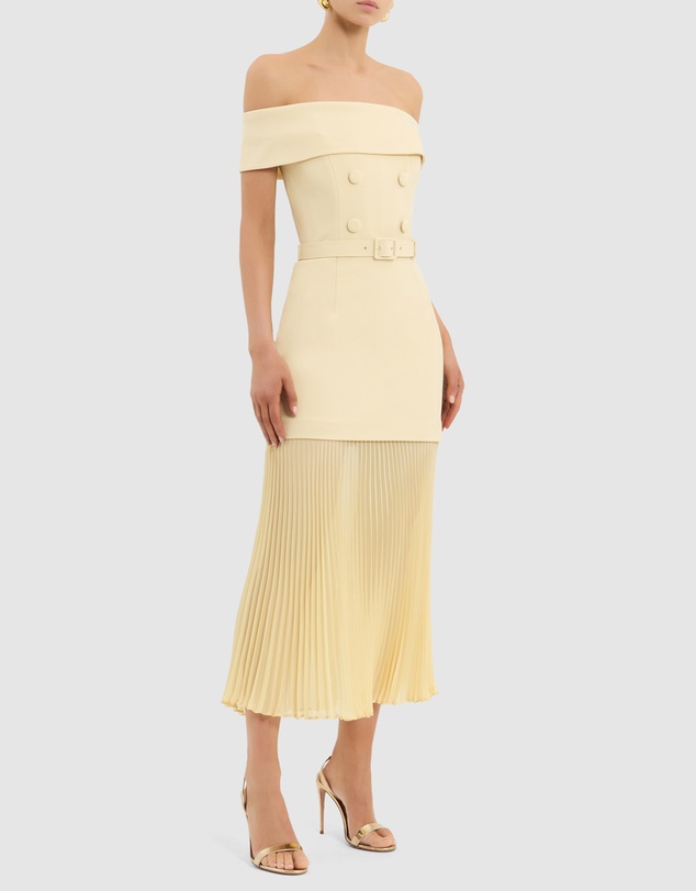 Rebecca Vallance - Muriel Off the Shoulder Midi Dress