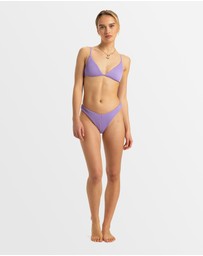 Roxy - Womens Rib Roxy Love The Quiver Tri Bikini Top