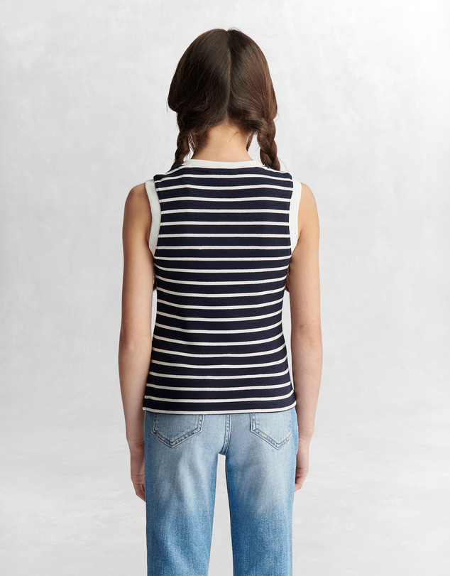 Gant - Logo Rib Striped Vest