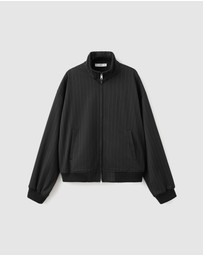 M.N.G - Pinstripe Bomber Jacket