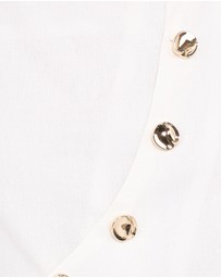 Petal & Pup - Char Vest Top - White