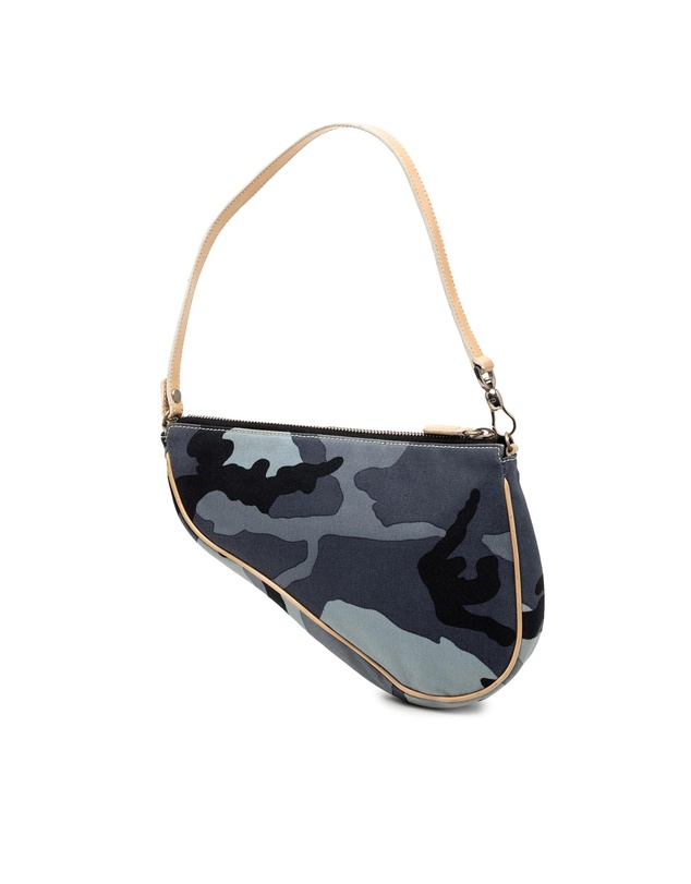 Pre-Loved by Azura Reborn - Pre-Loved Mini Canvas Camouflage Saddle Pochette
