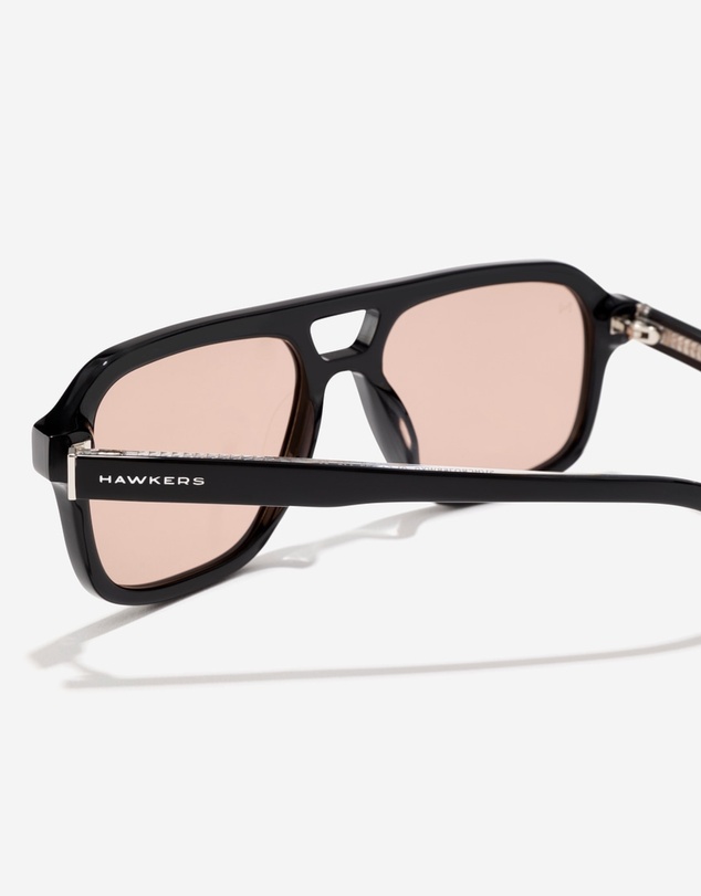 Hawkers Co - HAWKERS - CROUPIER Black Nude Brown Aviator Sunglasses for Men and Women UV400