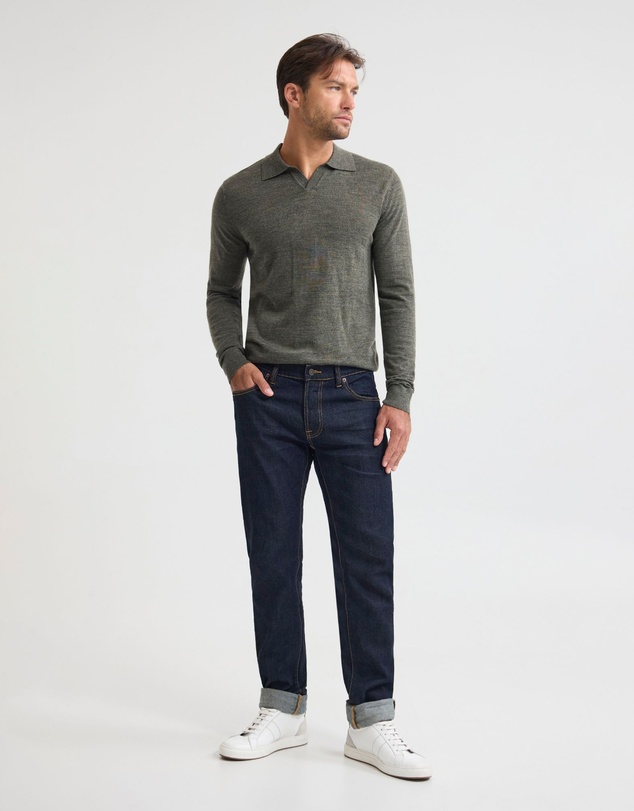Oxford - Blair Polo Collar Merino Knit