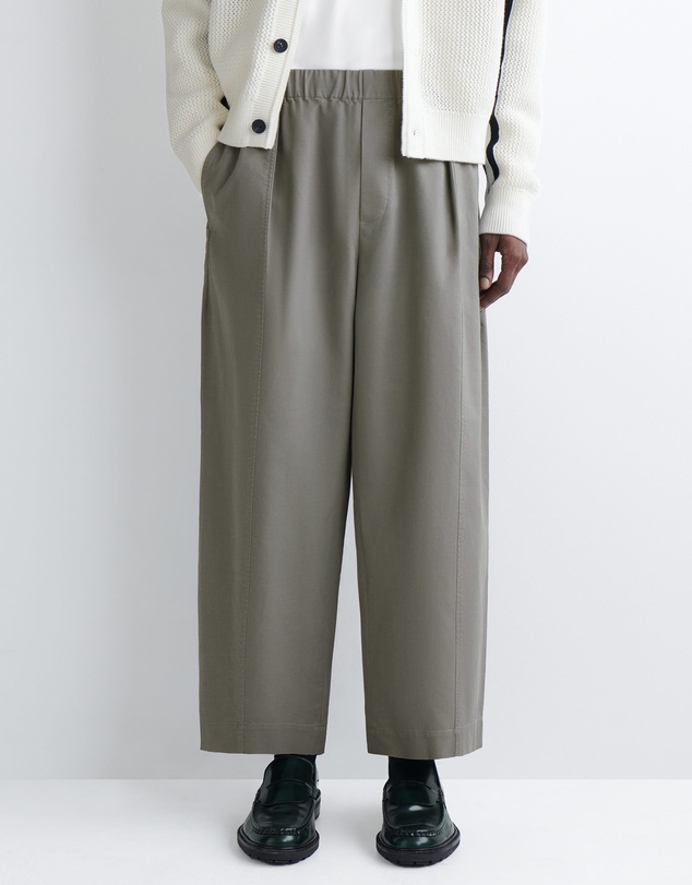 COS - Cotton Cropped Relaxed-Fit Barrel Leg Trousers