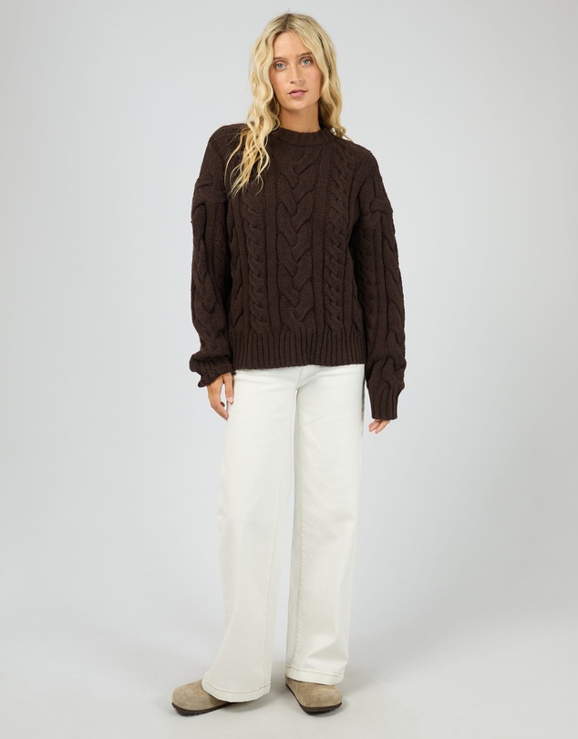 All About Eve - Higgins Cable Knit Brown