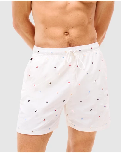 Tommy Hilfiger - Medium Drawstring Critter Swim Shorts
