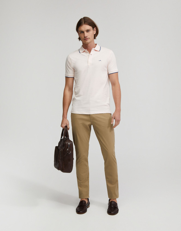 Oxford - Henry Cotton Jersey Tipping Polo