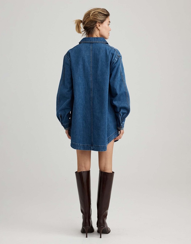 Mattir - Atlas Embroidered Dress