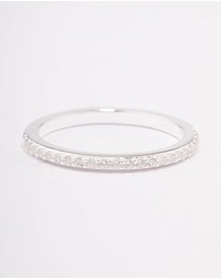 Lovisa - Sterling Silver Cubic Zirconia Pave Band Ring