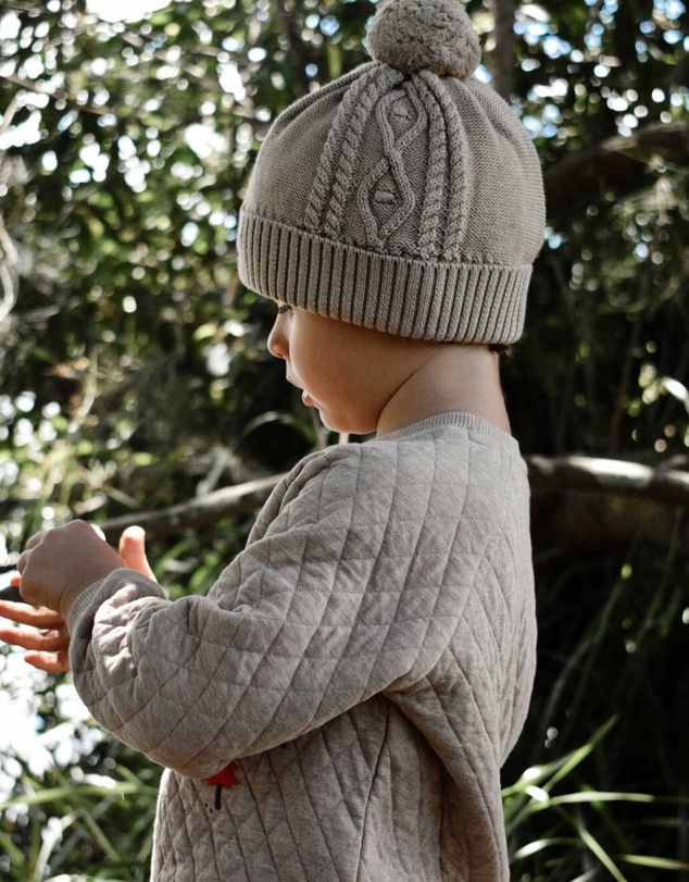 Purebaby - Cable Beanie -Kids-Babies