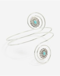 Lovisa - Silver Blue Stone Swirled Arm Cuff