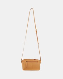Pierre Cardin - Pierre Cardin Leather Pleated Design Crossbody Bag