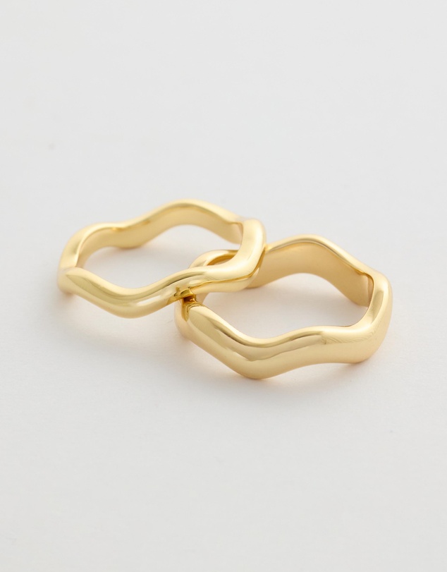 & Other Stories - 2-Pack Wavy Ring Set