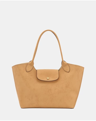 Longchamp - Épure Leather Shoulder Bag - Large