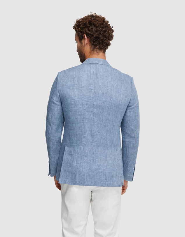 Oxford - Blake Linen Check Blazer