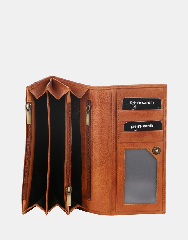 Pierre Cardin - Pierre Cardin Rustic Leather Ladies Wallet